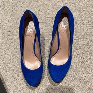 Vince Camuto Cobalt Suede Pointed-Toe Pumps